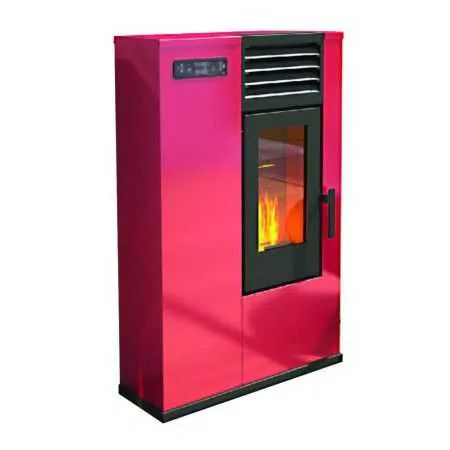 Susy - Stufa a pellet da 7.5 Kw rossa Punto Fuoco - 1