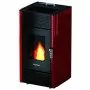 Leonora - Stufa a pellet da 7 Kw rosso