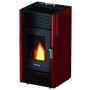 Leonora - 7 Kw red pellet stove Free Point - 1