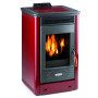 Dafne 65 - Stufa a pellet da 5.5 Kw bordeaux