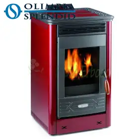Soba pe peleti Dafne 65 - 5,5 Kw burgundy