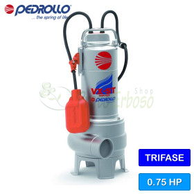 VX 8/50-ST - Pompă electrică de canalizare VORTEX trifazată de 0,75 CP