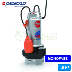 VXm 15/50 - Elettropompa VORTEX per acque luride monofase da 1.5 HP