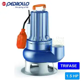 VXC 15/50 - Pompă electrică VORTEX trifazată de 1,5 CP pentru ape uzate Pedrollo - 1