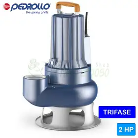 VXC 20/50 - 2 PS dreiphasige elektrische VORTEX-Abwasserpumpe Pedrollo - 1