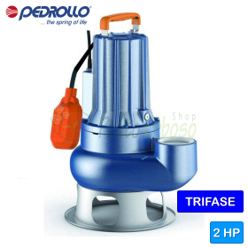 VXC 20/65 - 2 HP three-phase VORTEX sewage pump Pedrollo - 1