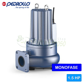 VXCm 15/50-F - Elettropompa VORTEX per acque luride monofase da 1.5 HP Pedrollo - 1