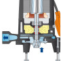 TRm 0.75 - sumergible de la Bomba eléctrica con la amoladora de una sola fase Pedrollo - 5
