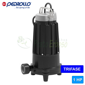 TR 0.75 - Electrobomba sumergible con triturador trifásico de 1 HP