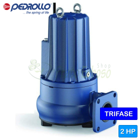 VXC 20/65-F - 2 HP three-phase VORTEX sewage pump