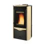 Duchessa Steel - Stufa a pellet da 8.7 kw pergamena