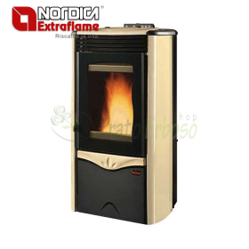 Duchessa Steel - 8.7 kw pellet stove parchment