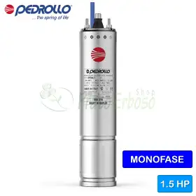 4PDm/1.5 - Motor rebobinable monofásico de 4" 1.5 HP Pedrollo - 1