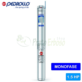 4SRm 6/9 F-PS - Submersible single-phase electric pump of 1.5 HP Pedrollo - 1