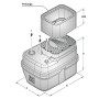 SAR 250-TOP 3 - Stazione di sollevamento acqua piovana da 0.75 HP