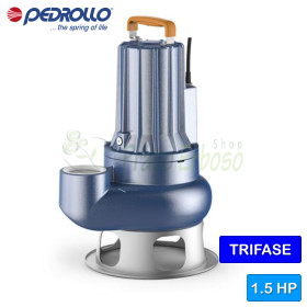 MC 15/50 Elettropompe per acque luride BICANALE trifase da 1.5 HP