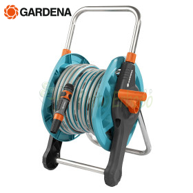 Garden hose + hose reel equipped