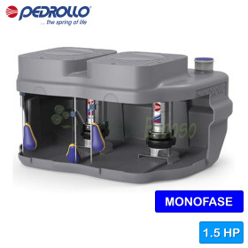 SAR 550-VXm 15/50 - Estación elevadora de aguas residuales de 1,5 HP