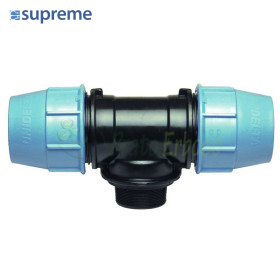 S090016012 - Tee at 90 degrees to 16 compression x 1/2" x 16 - Supreme