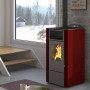 Lory - 9.5 kW red pellet stove Punto Fuoco - 2