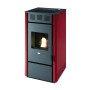 Martina - 11.5 kW red pellet stove