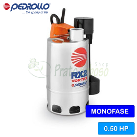 RXm 2/20 - GM (10m) - Elettropompa per acque sporche VORTEX monofase da 0.50 HP Pedrollo - 1