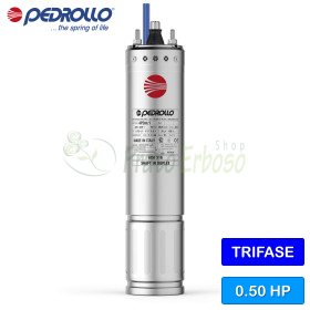 4PD/0.50 - 4" rewindable motor 0.5 HP three-phase 230 V - Pedrollo