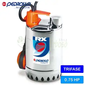 RX 3 (10m) - Electrobomba trifásica de 0,75 CV para agua limpia