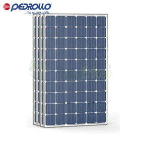 4 paneles fotovoltaicos de 50 Vdc de alta eficiencia