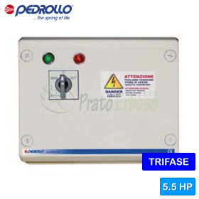 QST 550 - Electric panel for 5.5 HP three-phase electric pump