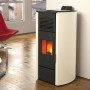 Nicole - 15 kw ivory pellet stove Punto Fuoco - 2