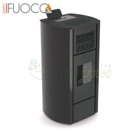 Nicole - 15kw embossed black pellet stove