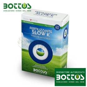 Slow K 13-5-20 + 2 MgO - Fertilizer for the lawn of 4 Kg Bottos - 1
