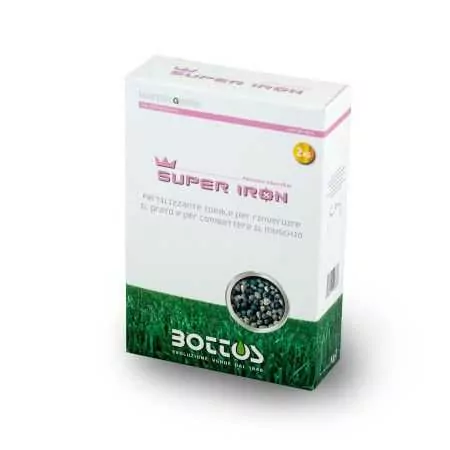 Super Iron 9-9-9 + 11 Fe - Fertilizer for the lawn of 2 Kg Bottos - 1
