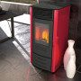 Sara - 13 kw red pellet stove Punto Fuoco - 2