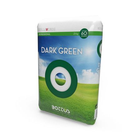 Dark Green 11-0-0 + 3 MgO + 4.5 Fe - Fertilizer for the lawn of 25 Kg Bottos - 1