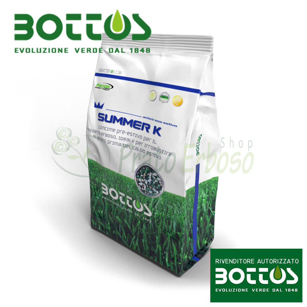 Concime Per Prato Bottos Summer K 10-0-30 - Fertilizzante Antistress, 2kg - Foto 8
