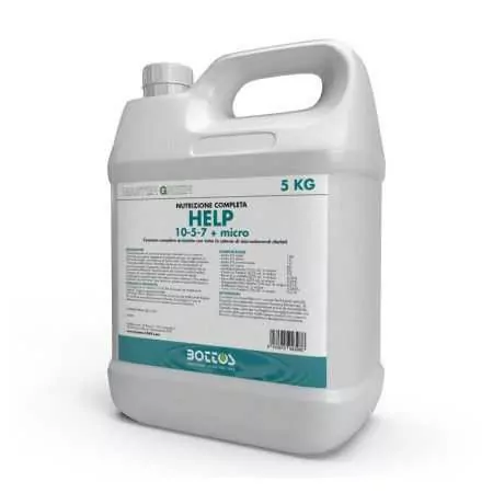 Help 10-5-7 + micro - Concime liquido per prato da 5 kg Bottos - 1