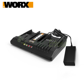 WA3883 - Chargeur rapide double station 20V Worx - 1