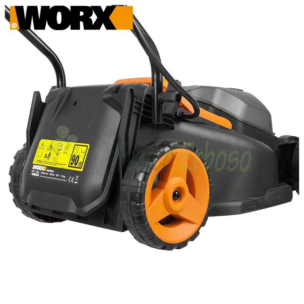 WG779E Mower battery by 34 cm Worx