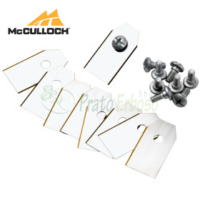 RB1 - Set of 9 blades with screws for robotic lawnmowers McCulloch - 1
