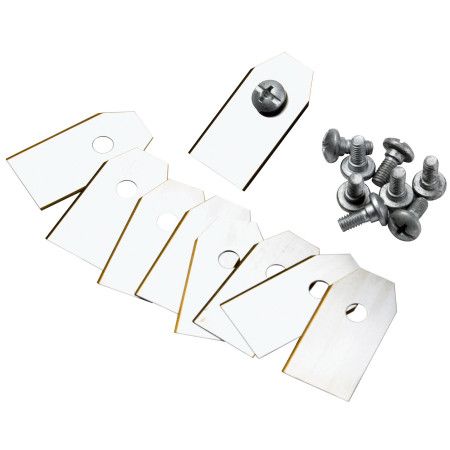 RB1 - Set of 9 blades with screws for robotic lawnmowers McCulloch - 1