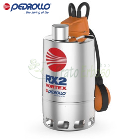 RX 2/20 (10m) - Pompa electrica pentru apa murdara VORTEX trei faze Pedrollo - 1