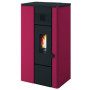 Noa - Stufa a pellet da 6.3 Kw rossa