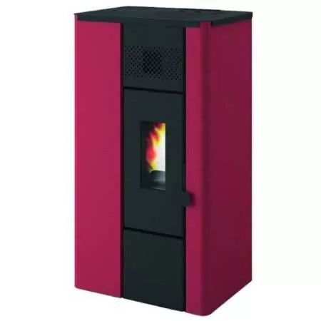 Noa - Estufa de pellets roja de 6,3 kW Punto Fuoco - 1