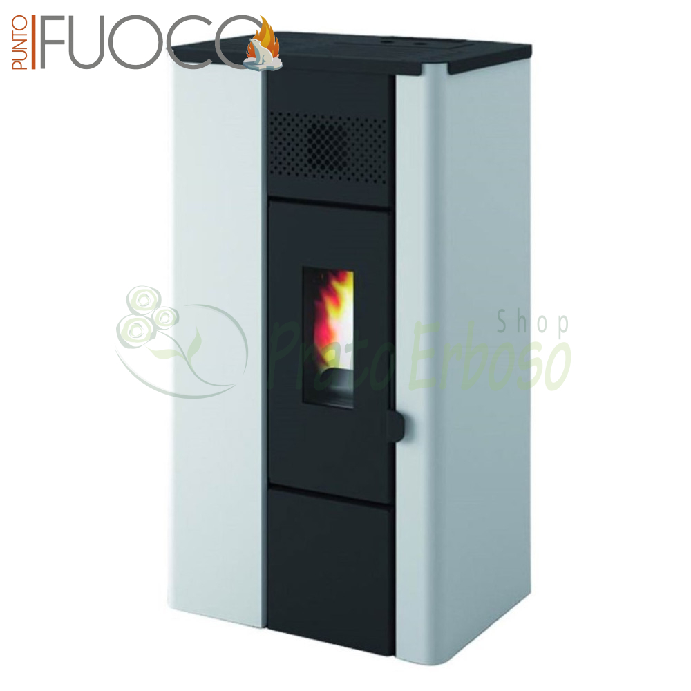 Noa 6.3 Kw white pellet stove Punto Fuoco