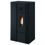 Noa - Stufa a pellet da 6.3 Kw nero goffrato