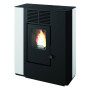 Nella - Stufa a pellet canalizzata da 9.4 Kw bianco