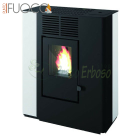 Nella - White 9.4 Kw ducted pellet stove