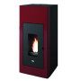 Ilaria Hydro - Termostufa a pellet da 17.5 Kw Rosso